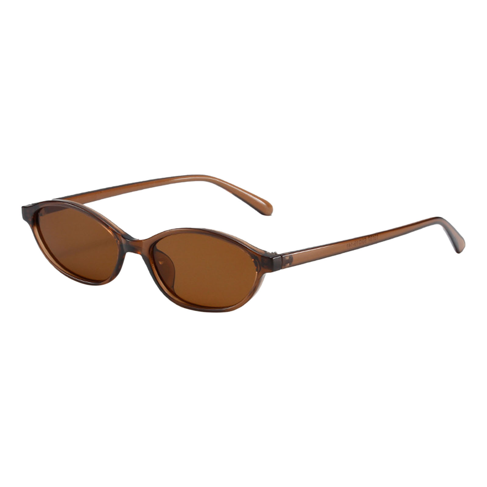 thumbnail image 2 of Gafas De Sol Ovaladas Negras De Moda Con Lentes Marrones Degradadas Gafas De Sol Redondas Para Mujer Y Hombre 400, 2 of 2
